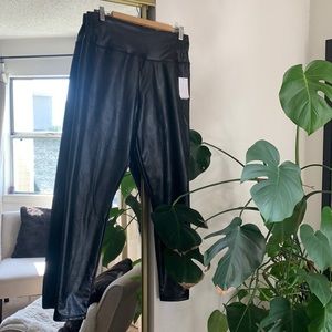 BP faux leather high waist pants